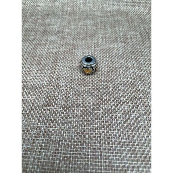 Brighton Heart Bead Charm Spacer Rope Silver Gold - Picture 2 of 4